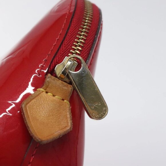 LOUIS VUITTON Vernis Pochette Cosmetic PM Rouge Grunadine M91746 LV Auth 128683 - Picture 7 of 15